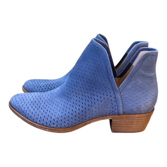 Lucky Brand Baley Perforated Suede Ankle Booties Women’s Size 9 - Picture 3 of 8